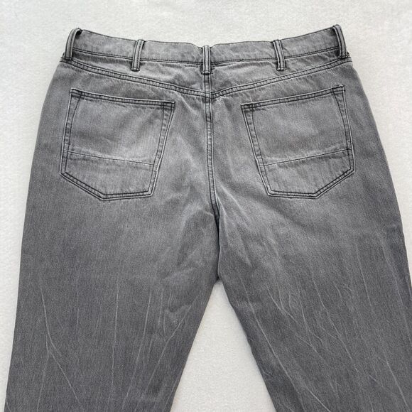 Arizona 90s Straight Fit Jeans Mens 38x32 Relaxed Fit Gray Denim Mid Rise Casual - Picture 12 of 13